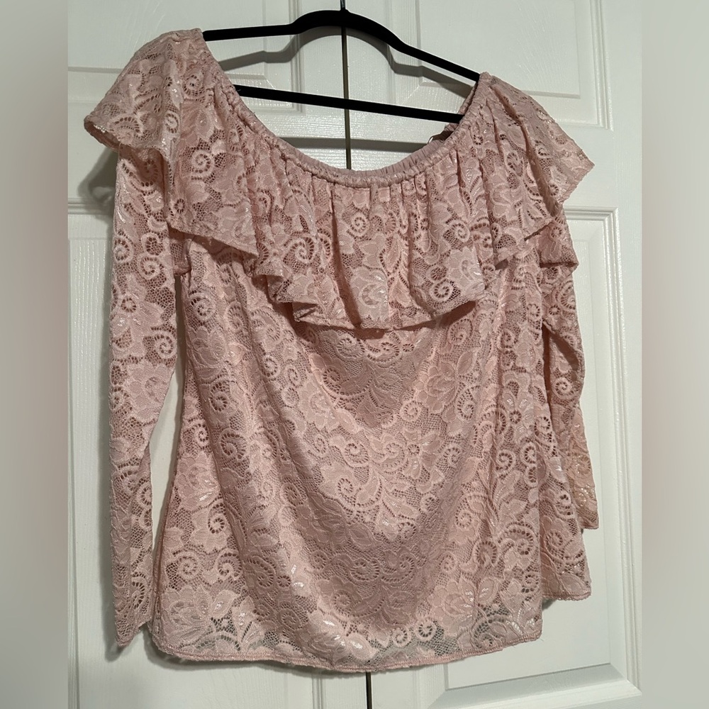 Bold elements lace blouse, size XL, NWT
